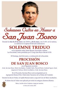 cultos en honor a San Juan Bosco cultos en honor a San Juan Bosco