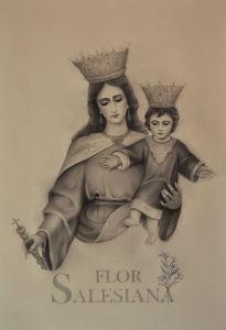 Jesus Gil dibuja la portada de La Revista Flor Salesiana Jesus Gil dibuja la portada de La Revista Flor Salesiana
