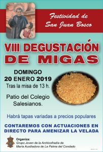 VIII Degustación de Migas por la Festividad de Don Bosco VIII Degustación de Migas por la Festividad de Don Bosco
