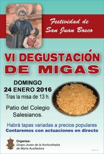 VI degustacion de migas por la festividad de San Juan Bosco VI degustacion de migas por la festividad de San Juan Bosco