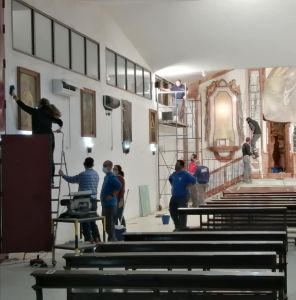 Obras en La Iglesia de El Salvador de La Palma del Condado Obras en La Iglesia de El Salvador de La Palma del Condado